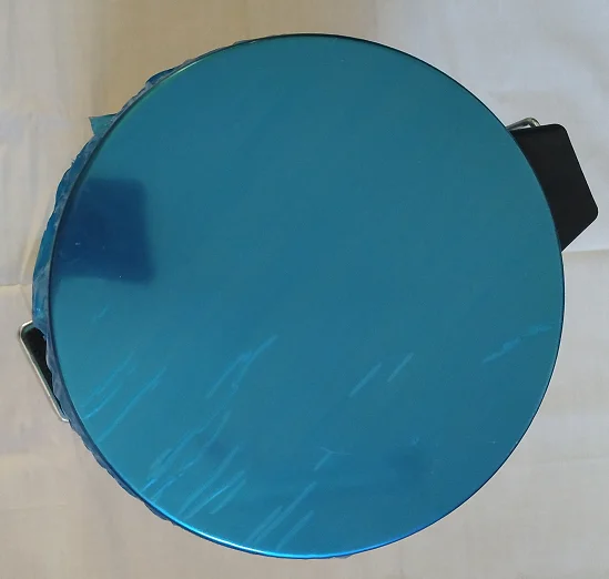 Eco-friendly Indoor 12 Litres cylinder Silver Stainless Steel Foot Pedal Trash Can for Korea Market