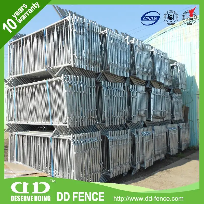 temporary metal barrier / pedestrian control barrier / temporary barriers for yellow ribbon prison run