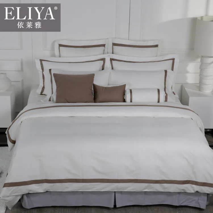 ELIYA hotel products bed sheet,hand embroidery designs for bed sheets