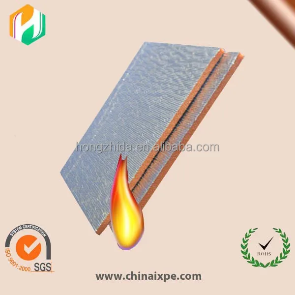 Fire retardant XPE foam insulation sheets