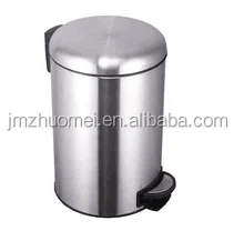 
Waste bin, indoor foot pedal waste bin garbage bin, metal trash can 