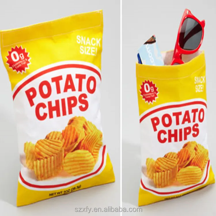 Wholesale Custom Logo Design Printing Plastic Potato Chips Bag
