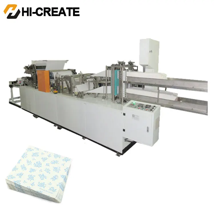 Full automatic double layer paper napkin making machine