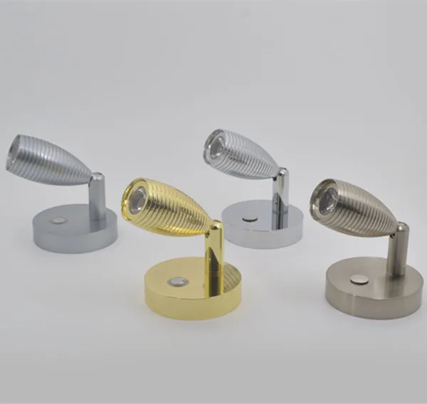 Aluminum 12v 24v pearl chrom 1w 3w interior reading boat led light 3 years warranty DC RV