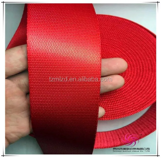 Polyester webbing for car seat belt
