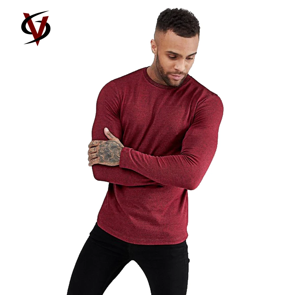 
China Manufacturers Wholesale Plain T Shirt Long Sleeve Man T Shirt 