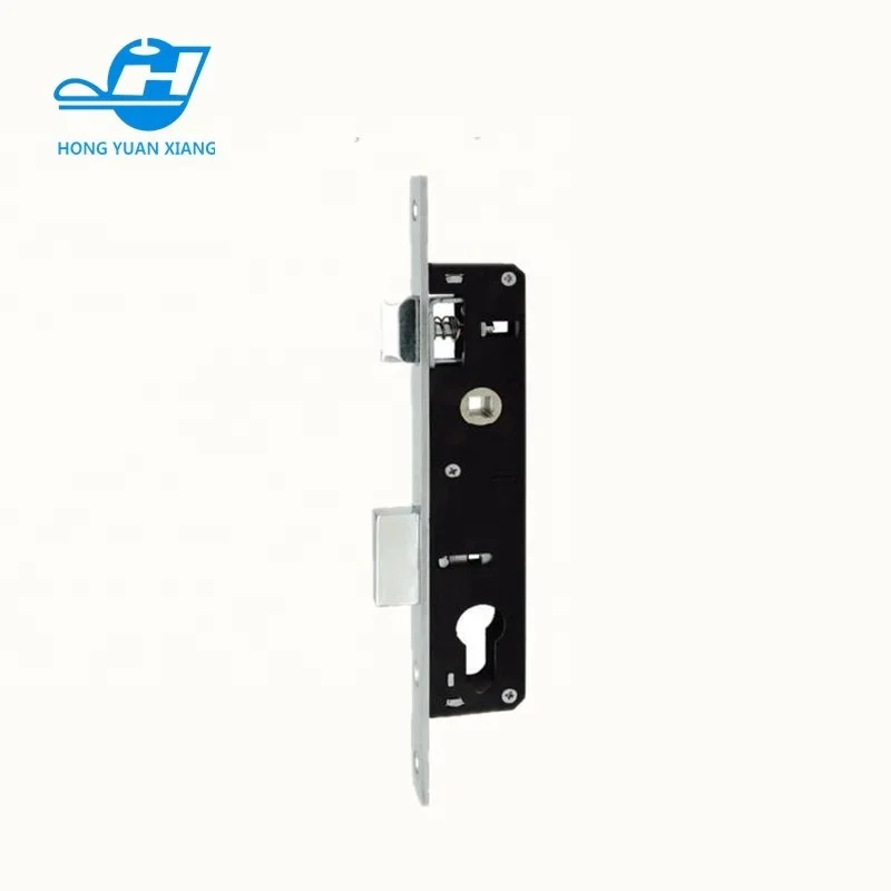 
20mm backset high quality latch or roller ball thin door lock with cylinder hole 16mm plate 