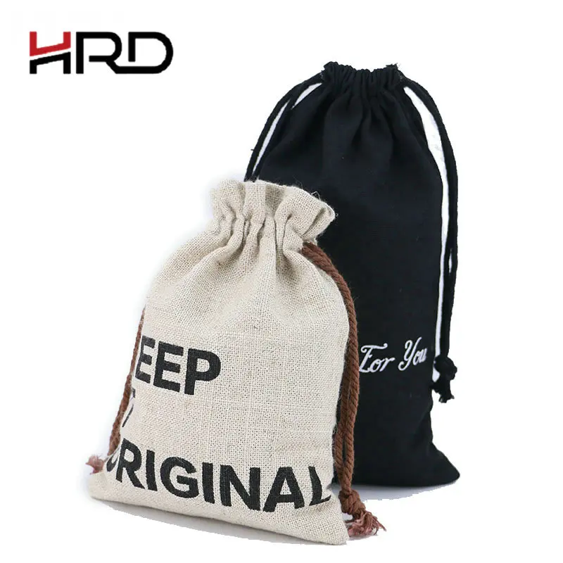 
Custom design high promotional small cotton drawstring bags 
