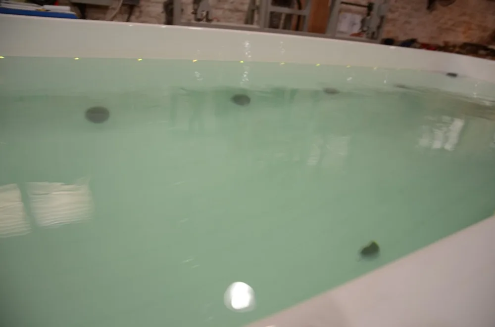 Garden 5.8m large fiber glass acrylic above ground fiberglass swimming  pools