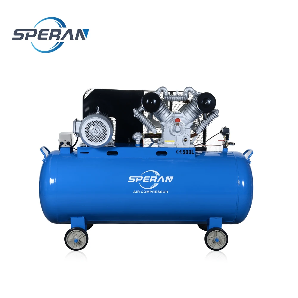 500L double piston belt drive 7.5kw/10hp air compressor