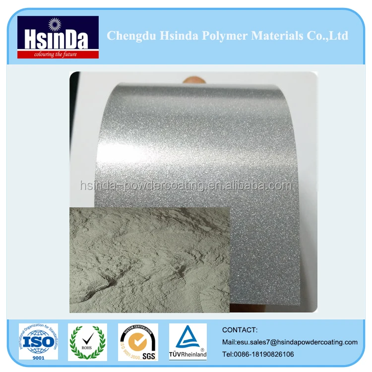 Hot Sale Shiny Silver Bond Metallic Powder Coating Coat for Car Wheel/Parts