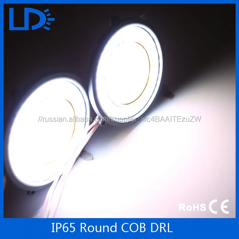 Универсальный авто drl гибкие СВЕТОДИОДНЫЕ Фары Дневного Света COB День Огни Мягкая DRL, Пригодный Для Honda Toyota VW