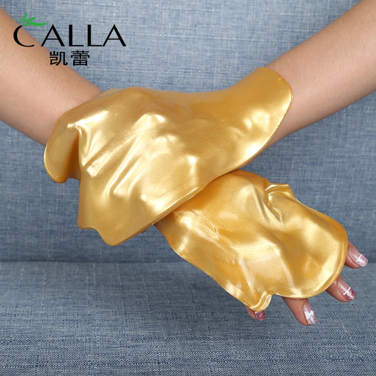 
2021 New Anti aging And Whitening Nano Gold Collagen Whitening Hand OEM Hand Mask Moisturizing Gloves 
