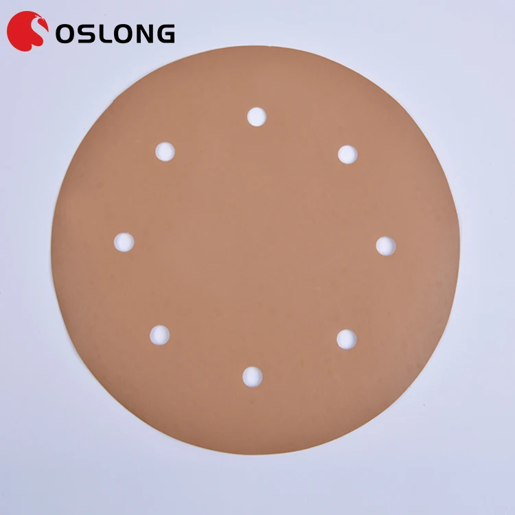 Round sandpaper disc for stainless steel grinding