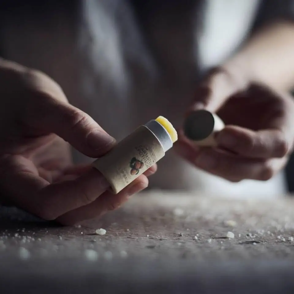 Biodegradable paper 1.5oz 2.5oz 5oz kraft cardboard deodorant lip push up lip balm paper tube