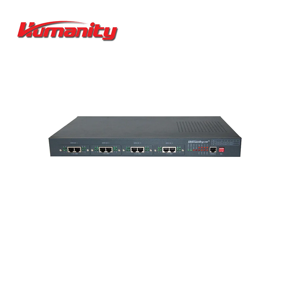 HM-PH 4Eth+4E1+FXS FXO, E&M over Fiber PCM Multiplexer with 4 port fxs