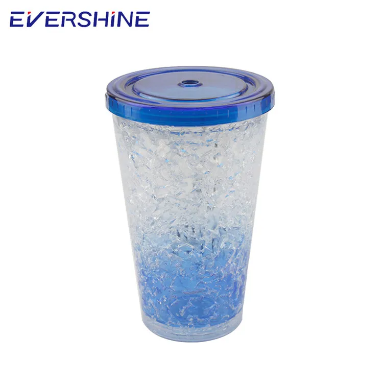 Trending sport products promotional double layer 16 oz plastic cup with straw