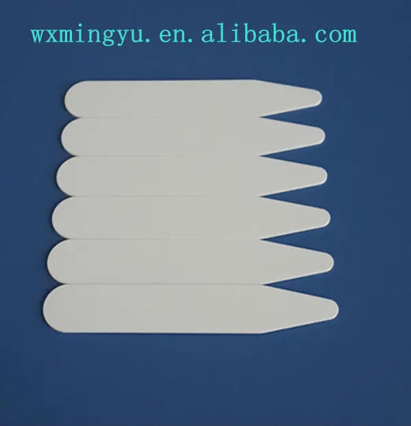 PVC shirt collar stay support with printing