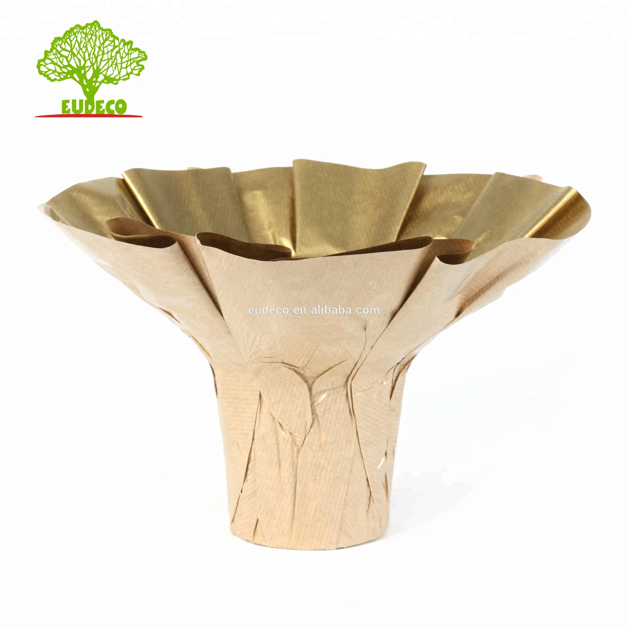 Good Selling  Kraft Paper Large Flowers Pots Wholesale Bouquet Holder Sleeve Packing