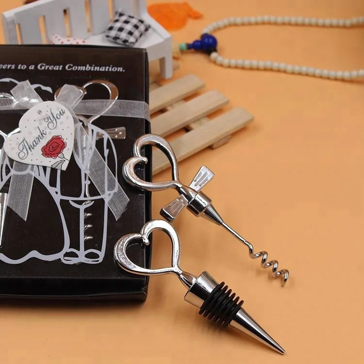  Уникальный дизайн модные креативные свадебные подарки креативная винная пробка и открывалка для бутылок