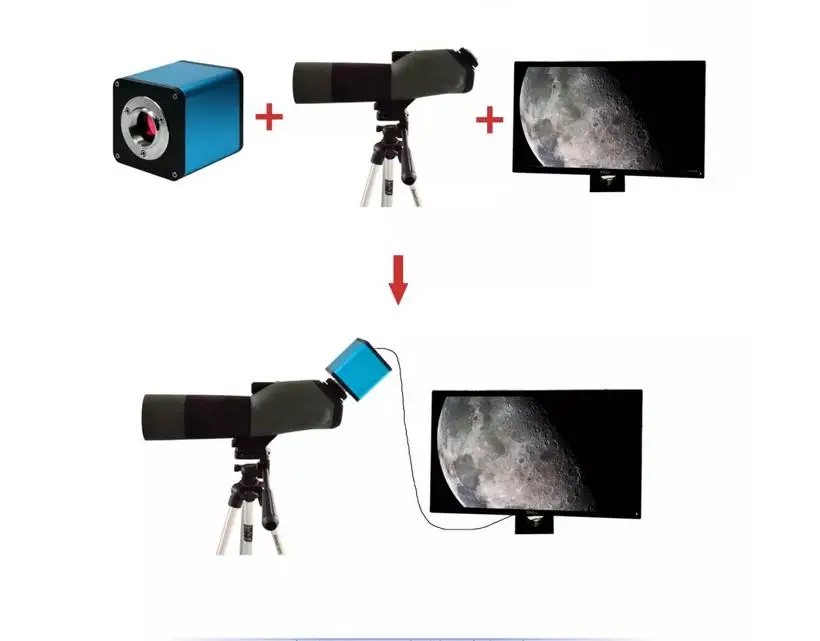 
usb Control Microscope industrial camera with Auto focus system 
