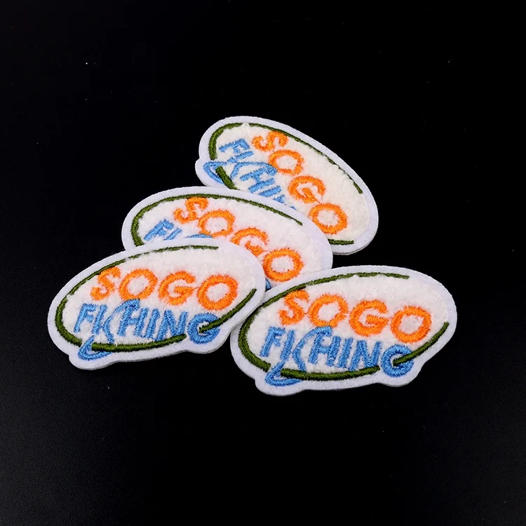 No Minimum Order Quantity Cheap Personalized Easter Custom Felt Background Embroidery Chenille Patches for Uniforms