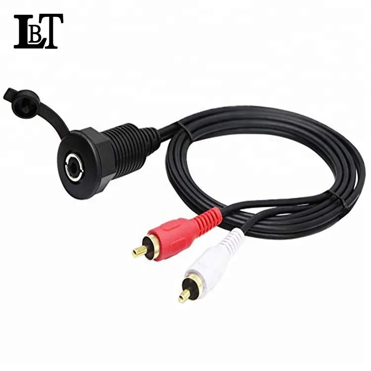 High Quality AUX Panel Mount Cable Extension Dash Flush Panel Mount Cable