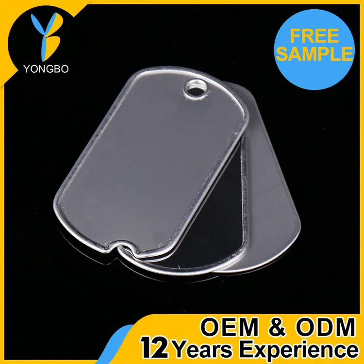 China Supplier black metal dog tag oem private label available