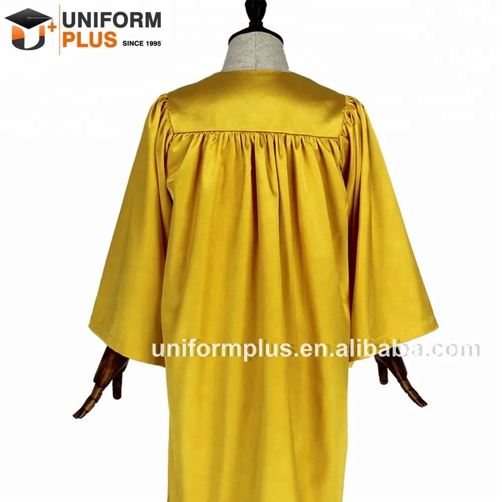 Wholesale golden kids graduation gowns and choir robes
