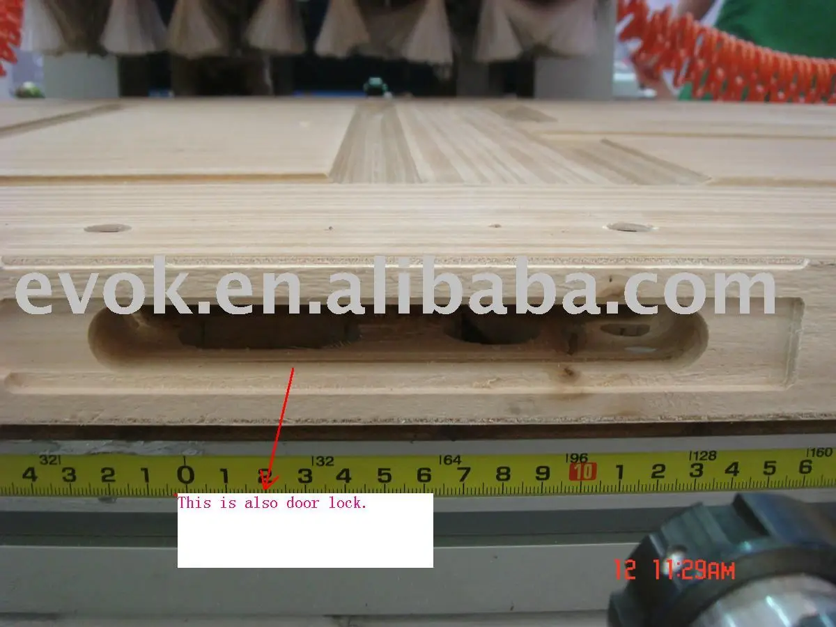
CNC high-speed and full function wooden-door lock-hole and hinge boring machine 