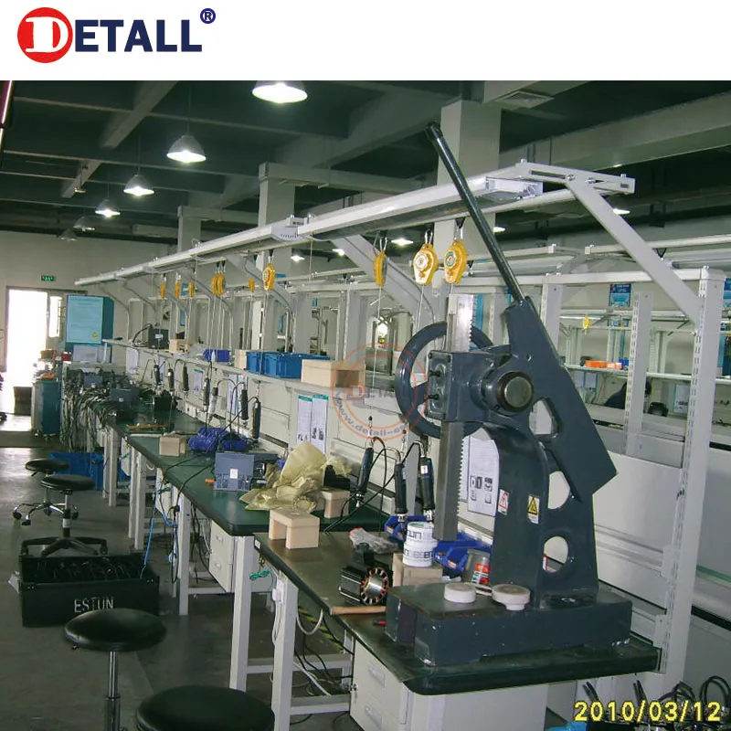 Detall industrial stainless steel working table