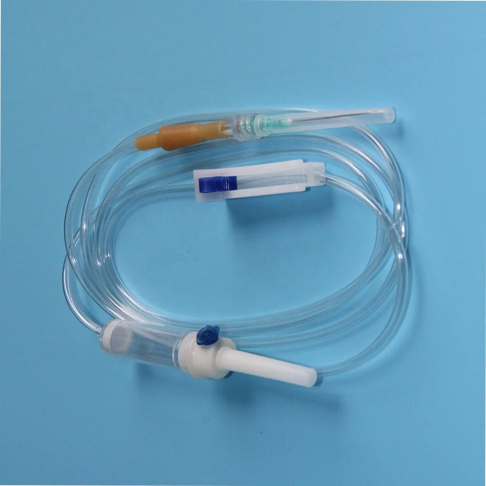 Drip IV Infusion giving Set with Y-site  DEHP-free / soft PVC-free material CE and ISO13485 approved top quality