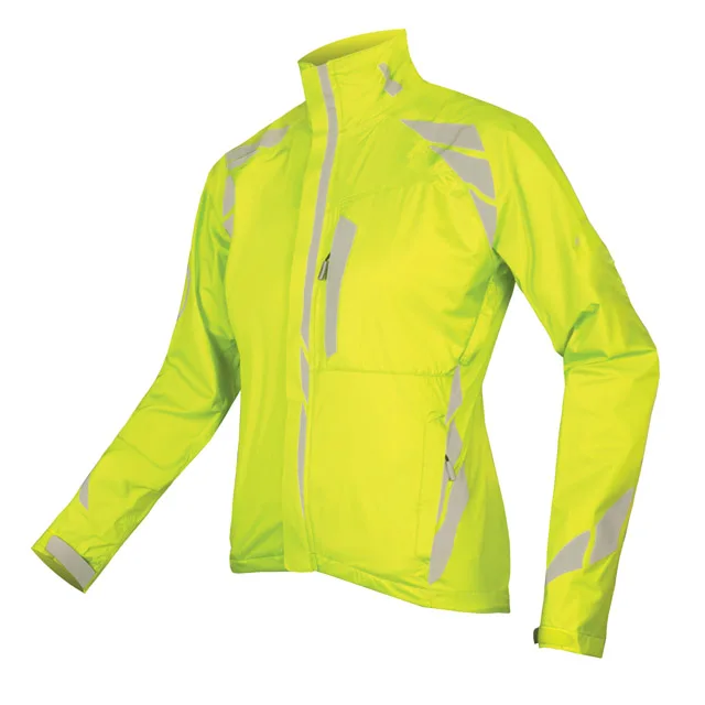 Womens outdoors slim wind breaker long sleeves cycling running printed silver reflective jacket