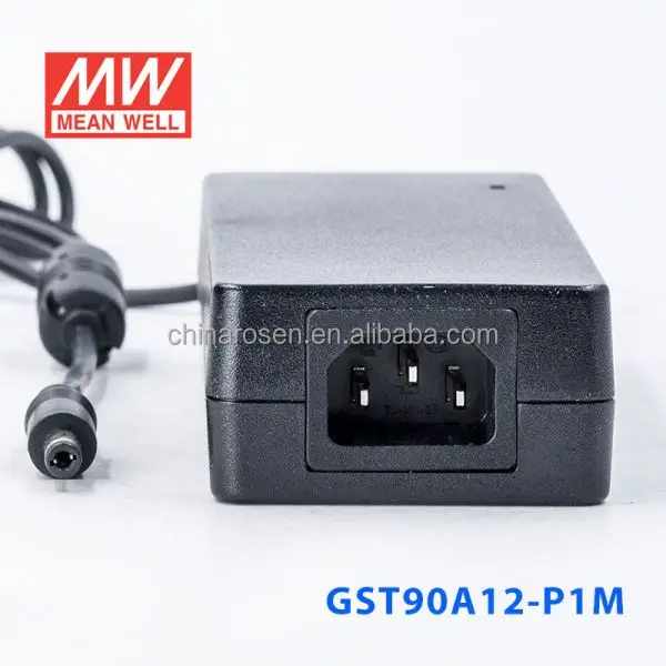 ORIGINAL Mean well Adaptor GST90A12-P1M 90W 12V/6.67A AC-DC Class l Level Vl Switch Power Supply