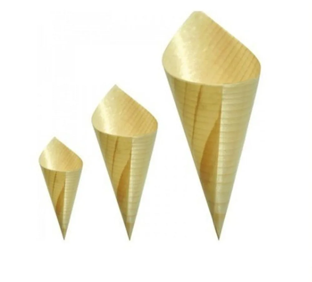 Контейнер для здоровых продуктов из биоразлагаемого волокна, бамбуковые конусы