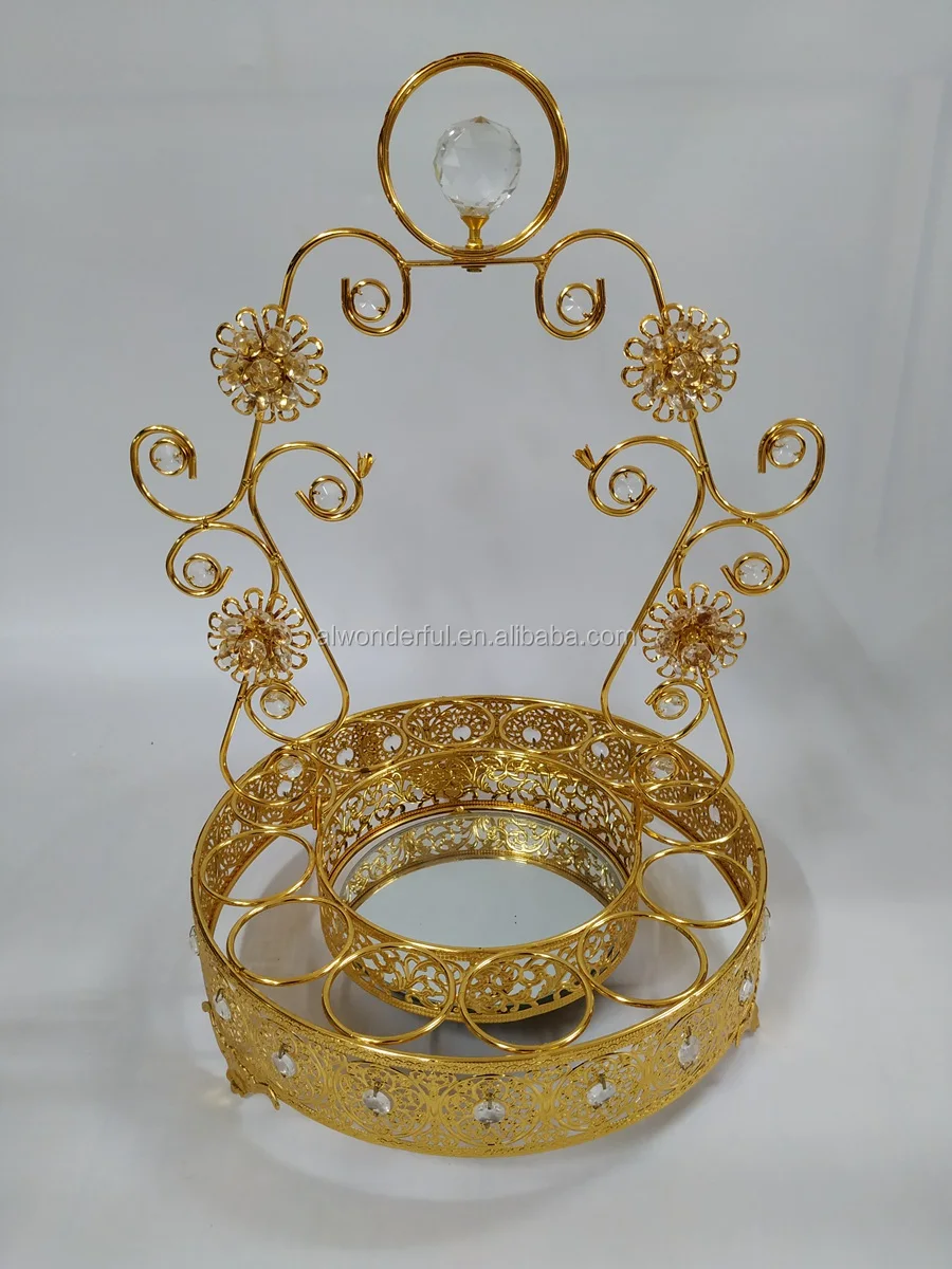 2024 decorative metal cup and jug holder sets