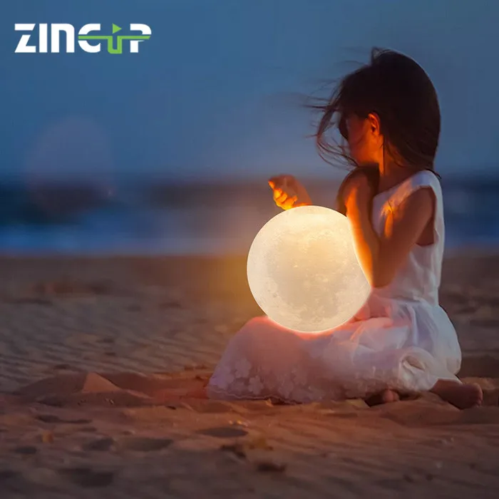 Alibaba Led Lunar Shaped Portable 3D Moon Lamp Night Light Led Light Bulb
