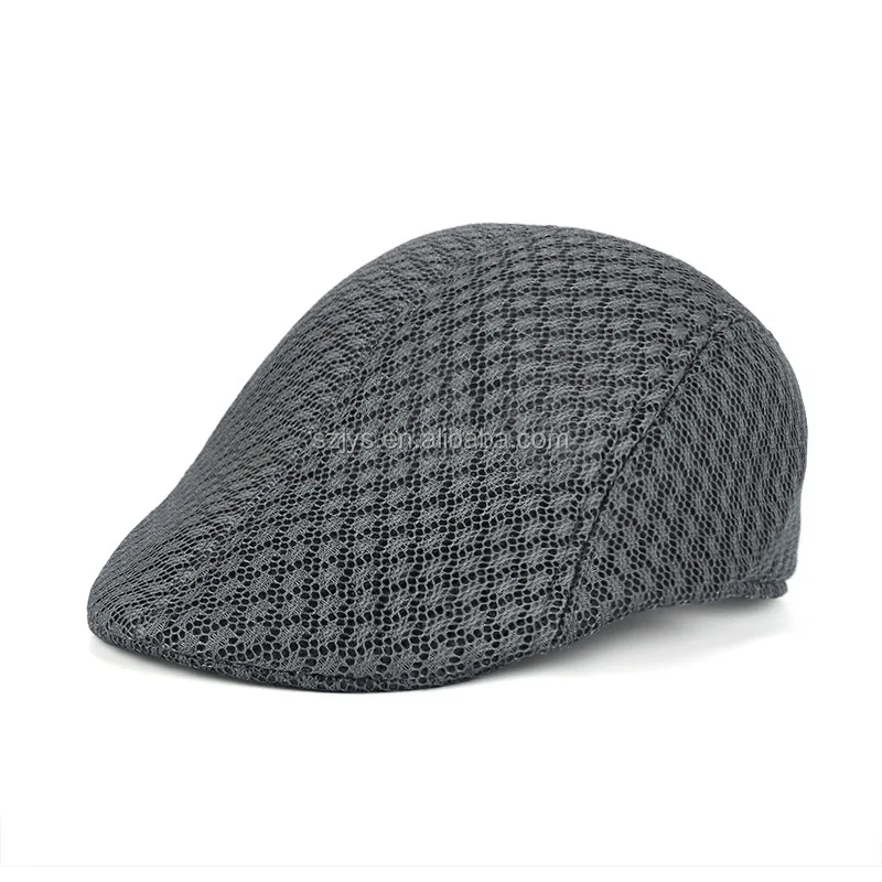 Wholesale Mens Unique Mesh Beret Hats Polyester beret caps