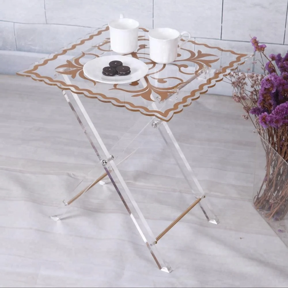 Modern Furniture Transparent Plexiglass Acrylic Fancy Coffee Table