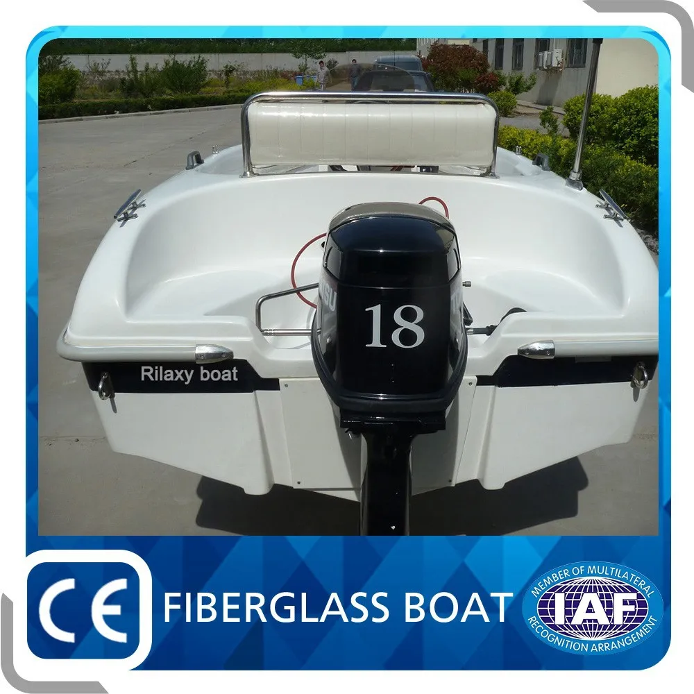 Made in China fiberglass fishing open small boat