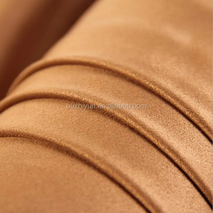 
 Высококачественная мягкая замшевая ткань из полиэстера и спандекса для модных женских платьев  