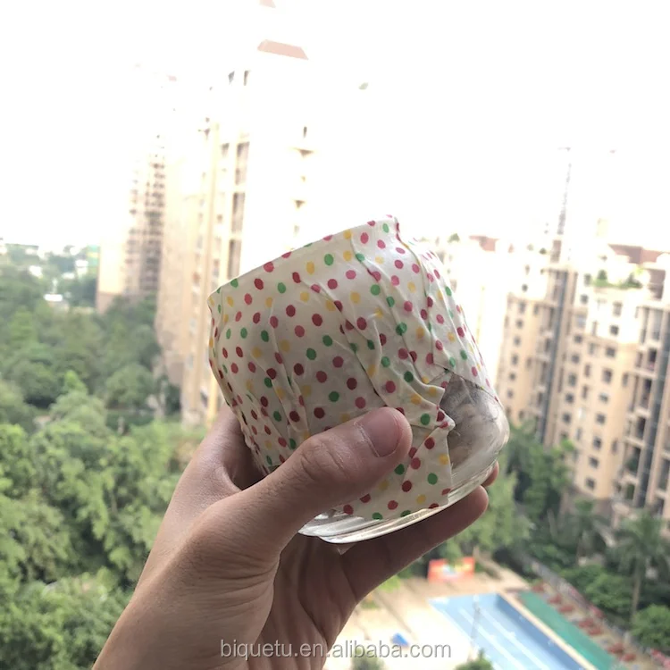 7 дней производства, одобренная LFGB ткань для пчелиного воска в горошек, пищевая пленка