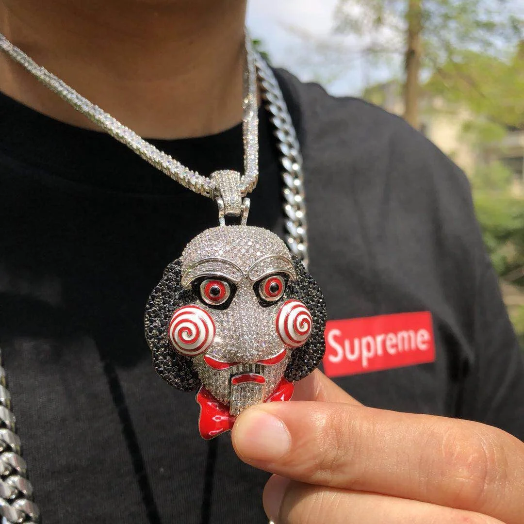 Wholesale High Quality Iced hiphop Jigsaw Pendant