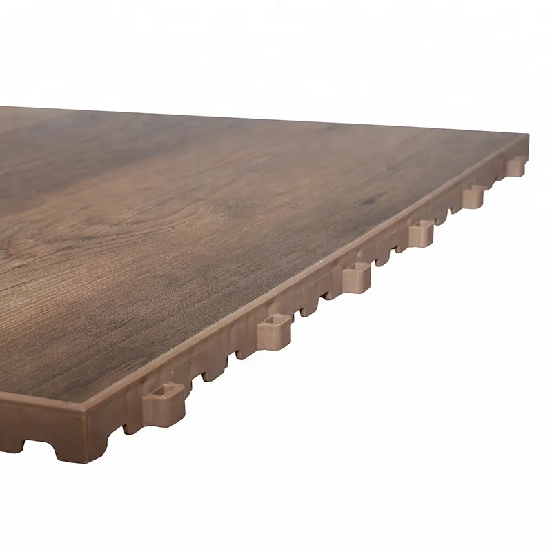 Hot sale interlocking PVC vinyl indoor wood-like portable flooring