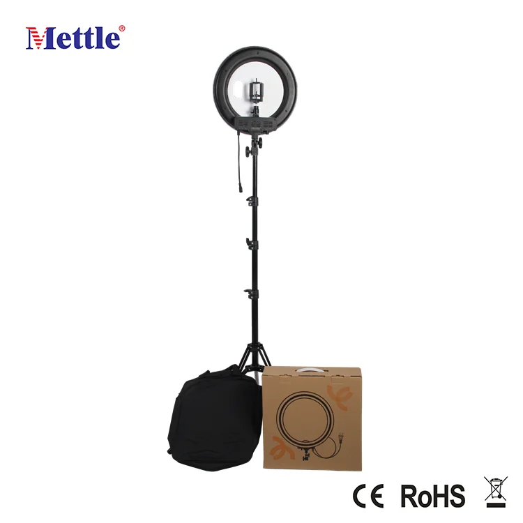 Mettle 42W RL-12 LED Type Ring Light Flash Light for Makeup and Video 180 pcs LED Light for DSLR Camera and Smartphone