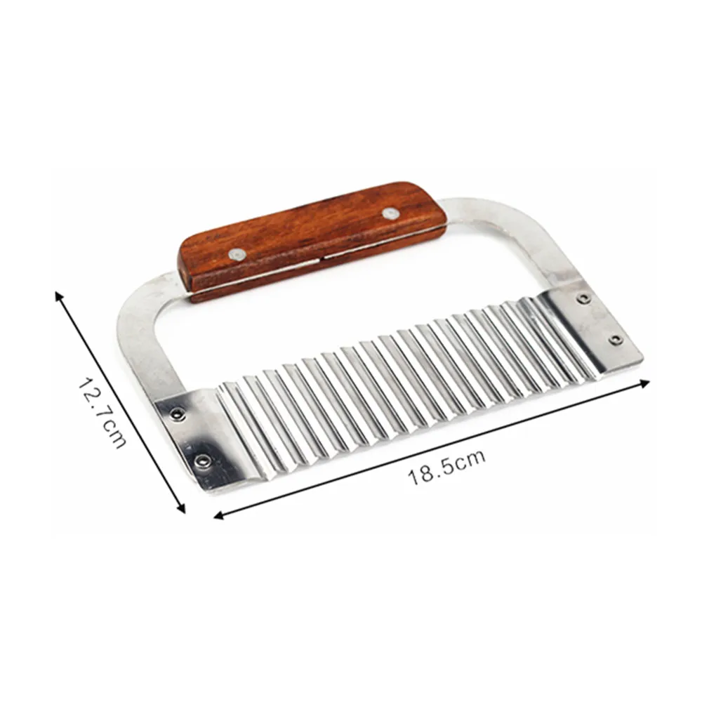 Гофрированный резак из нержавеющей стали, Картофельная стружка, волнистый резак для овощей, резак для мыла