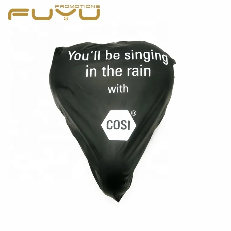 Hot sale blue pvc sublimation print bicycle saddle cover for sale