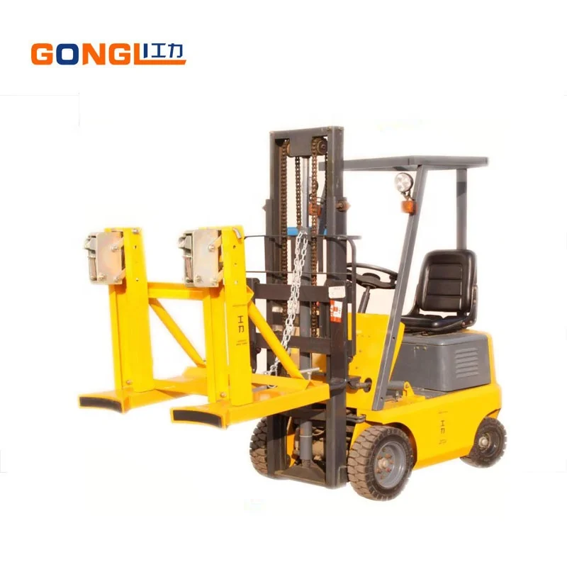 
GL-0007 Hydraulic Double Drum Barrel Lift Handling Forklift Drum Lifter Handling Drum Gripper 
