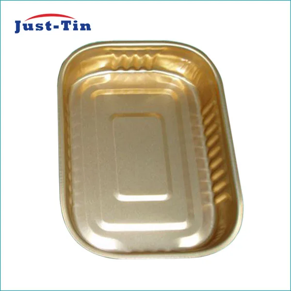 Empty food can rectangular can for sardines