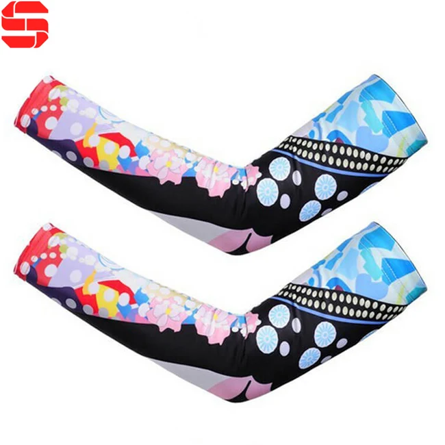 UV protection custom sublimation compression arm sleeve